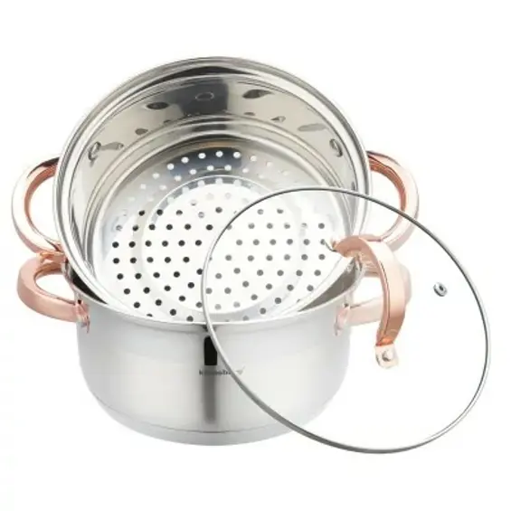 Klausberg KB-7728 lonac za kuhanje na pari 3,1 L – 3-dijelni set, 20 cm
EAN: 5908287277281