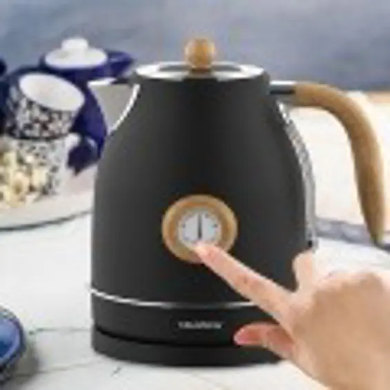 Klausberg KB-7907 retro kuhalo za vodu s termometrom 1,7 L, 2200 W – crno