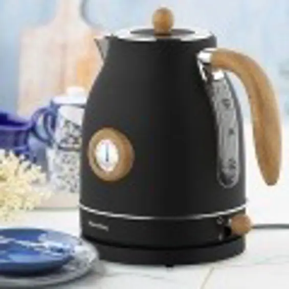 Klausberg KB-7907 retro kuhalo za vodu s termometrom 1,7 L, 2200 W – crno