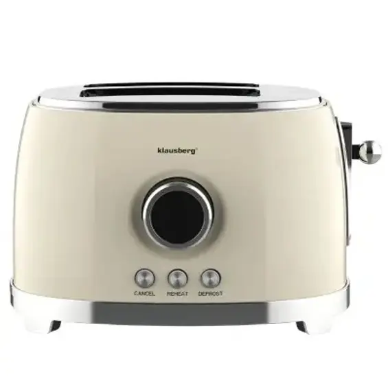 Klausberg KB-9026 retro toster za 2 kriške, 850 W