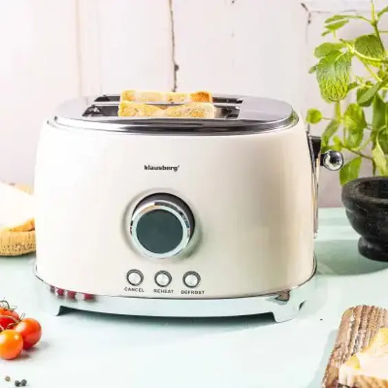 Klausberg KB-9026 retro toster za 2 kriške, 850 W