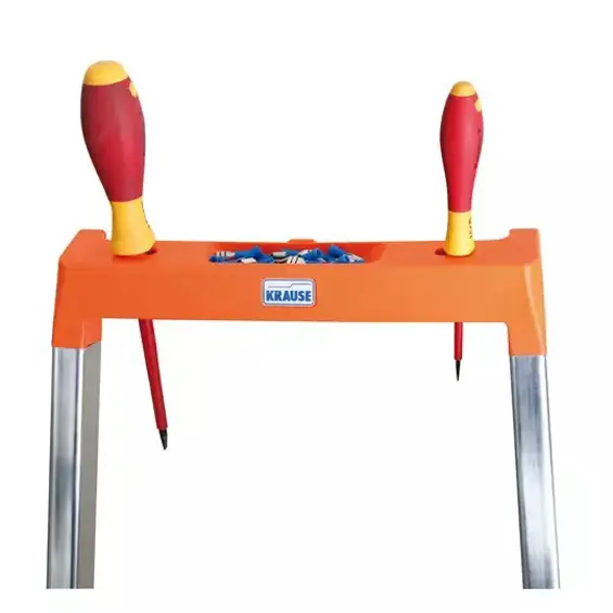 Krause Solidy 126214 aluminijska samostojeća ljestva s 3 stepenice