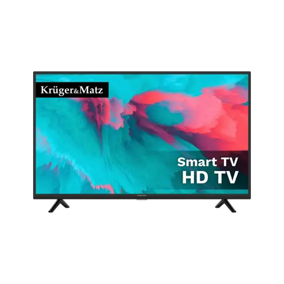 KRÜGER&MATZ KM0232-S6 – Smart LED televizor 32" (81 cm), HD Ready, Wi-Fi, DVB-T2 HEVC, Netflix, YouTube, crni