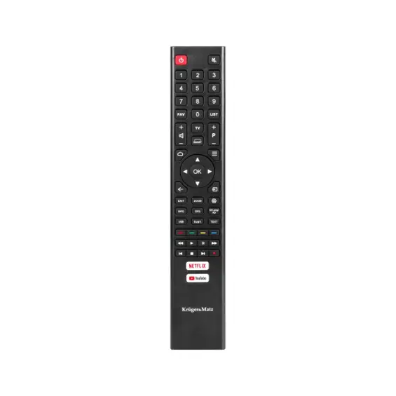 KRÜGER&MATZ KM0232-S6 – Smart LED televizor 32" (81 cm), HD Ready, Wi-Fi, DVB-T2 HEVC, Netflix, YouTube, crni