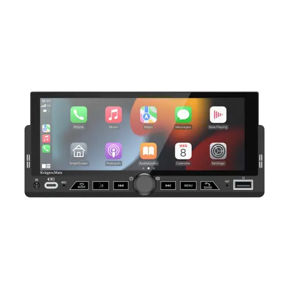 Krüger&Matz KM2017 1 DIN autoradio s CarPlayom, Android Autom i zaslonom 6,86″