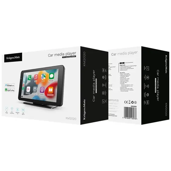 Krüger&Matz KM2022 multimedijska stanica 9" – Wireless CarPlay, Android Auto, kamera za vožnju unatrag