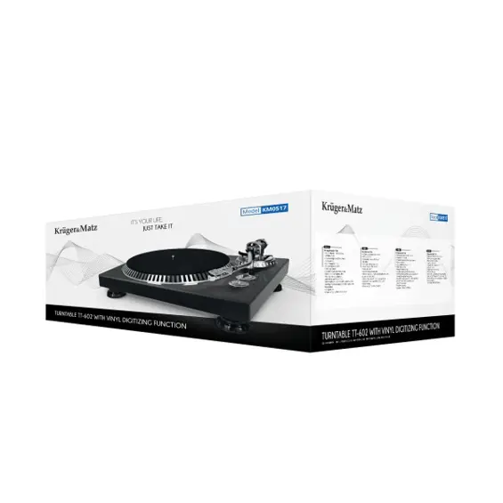 Krüger&Matz TT-602 gramofon s USB digitalizacijom vinila