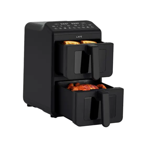 LAFE Dual Fry Friteza na Vrući Zrak 10 L – Dvije Komore, 2460 W