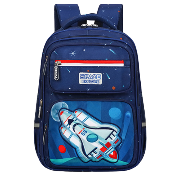 LEAN 22012 dječji školski ruksak Space Rocket 20 L – 41 cm, reflektirajući elementi
