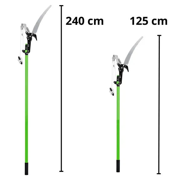 LEAN 26611 teleskopske škare za grane s pilom 2u1, 125–240 cm