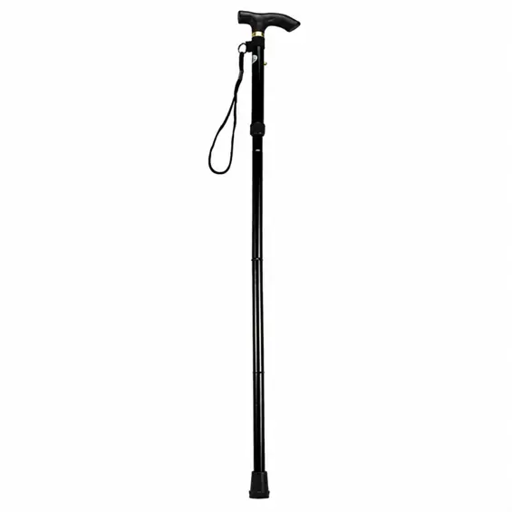 LEAN 29262 sklopivi teleskopski štap za hodanje, crni, 85–95 cm