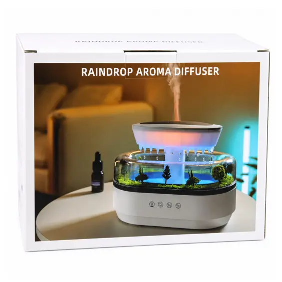 LEAN RAINDROP 31093 ovlaživač zraka i aroma difuzor s efektom kiše i LED osvjetljenjem