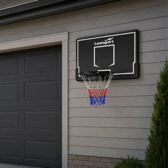 LEAN Sport košarkaška tabla s obručem 90 × 60 cm – crna