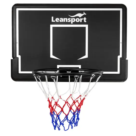 LEAN Sport košarkaška tabla s obručem 90 × 60 cm – crna
