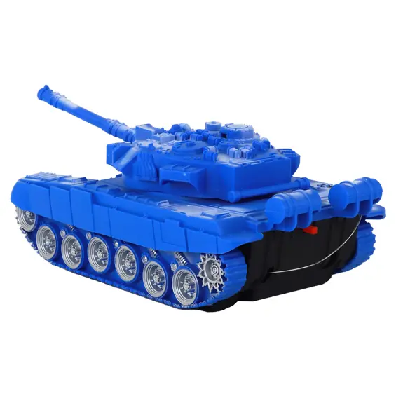 LEAN Toys 17277 RC tenk na daljinsko upravljanje 1:18 – 27 MHz, svjetlosni i zvučni efekti, plavi