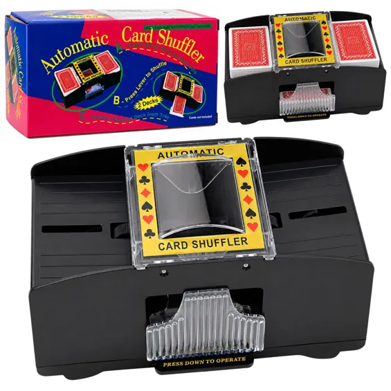 LEAN TOYS 31100 automatska električna miješalica karata za 2 špila