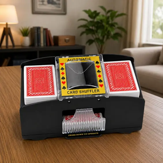 LEAN TOYS 31100 automatska električna miješalica karata za 2 špila