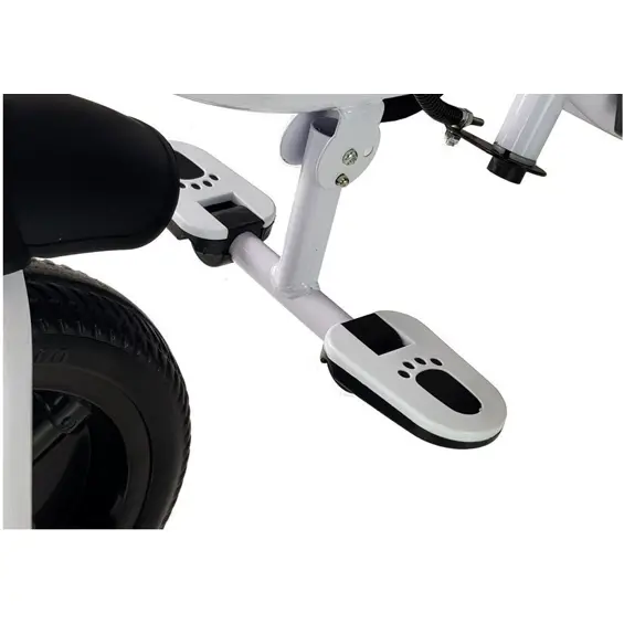LEAN Toys PRO300 dječji tricikl s roditeljskom ručkom, tendom i EVA kotačima – crni