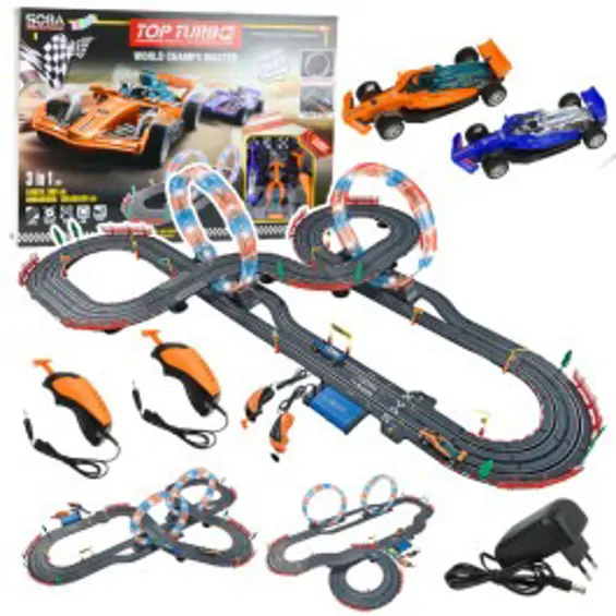 Lean Toys RC trkaća staza 3u1 Super Flash Looping 560 cm