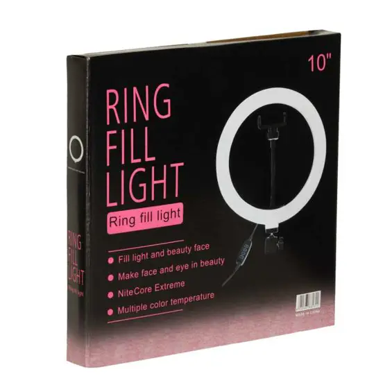 LED ring lampa 26 cm s tronošcem i držačem za mobitel