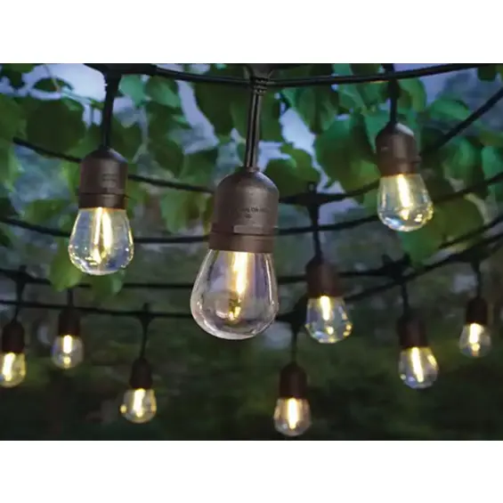 LED vrtna lsmpice 15 m – vanjski lanac sa 15 toplih LED žarulja IP44