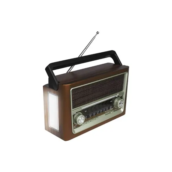 LTC ELMA 118UBT prijenosni retro radio FM/AM/SW, Bluetooth, USB, microSD, AUX i svjetiljka