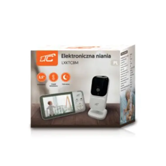 LTC LXKTCBM video baby monitor s kamerom, IPS zaslonom 3,5", noćnim načinom i senzorom temperature