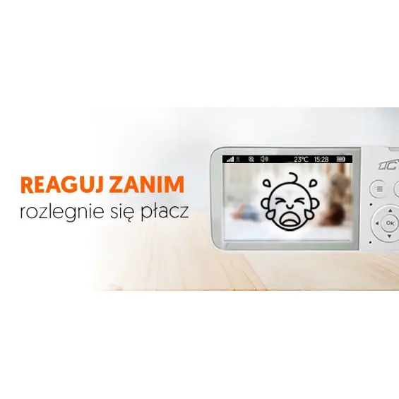 LTC LXKTCBM video baby monitor s kamerom, IPS zaslonom 3,5", noćnim načinom i senzorom temperature