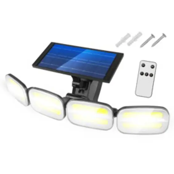 LTC LXLL156 solarna zidna LED svjetiljka 40 W s PIR senzorom i daljinskim upravljačem