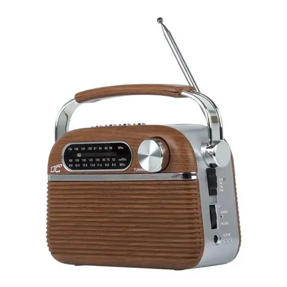 LTC NIDA LTC2027 prijenosni retro radio FM/AM/SW, Bluetooth, USB, microSD, baterija 1200 mAh