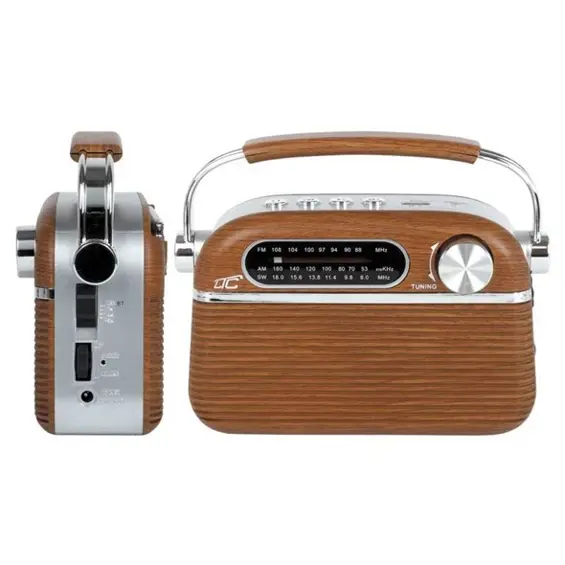 LTC NIDA LTC2027 prijenosni retro radio FM/AM/SW, Bluetooth, USB, microSD, baterija 1200 mAh