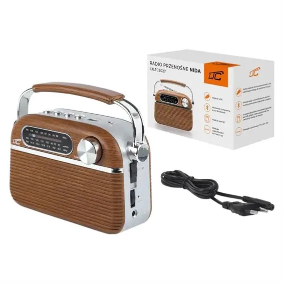 LTC NIDA LTC2027 prijenosni retro radio FM/AM/SW, Bluetooth, USB, microSD, baterija 1200 mAh