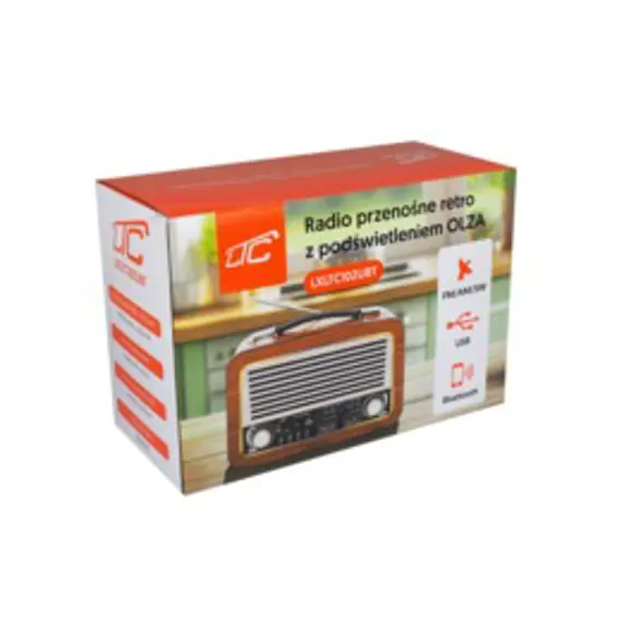 LTC OLZA LTC102UBT retro prijenosni radio Bluetooth FM/AM/SW