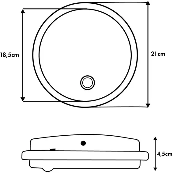 Maclean MCE535 W LED svjetiljka s PIR senzorom, 10/15/18 W, IP65, bijela