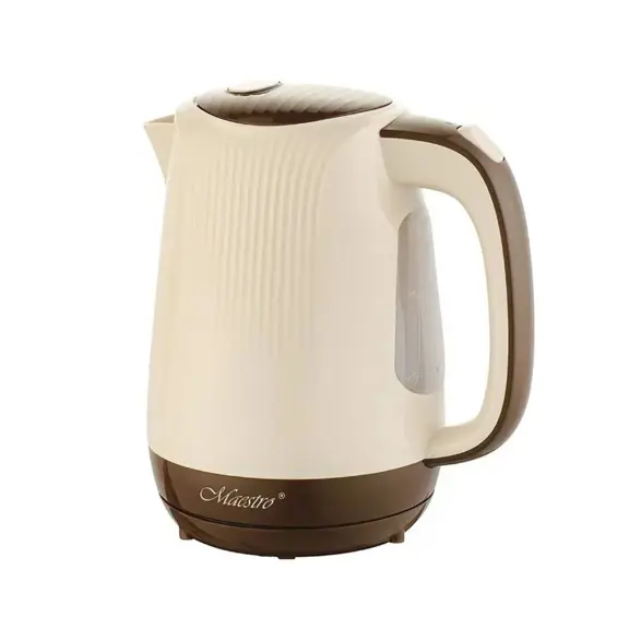 Maestro MR-042 Beige Električno Kuhalo za Vodu – 1,7 L, 2200 W, Skriveni Grijač i 360° Rotirajuće Postolje