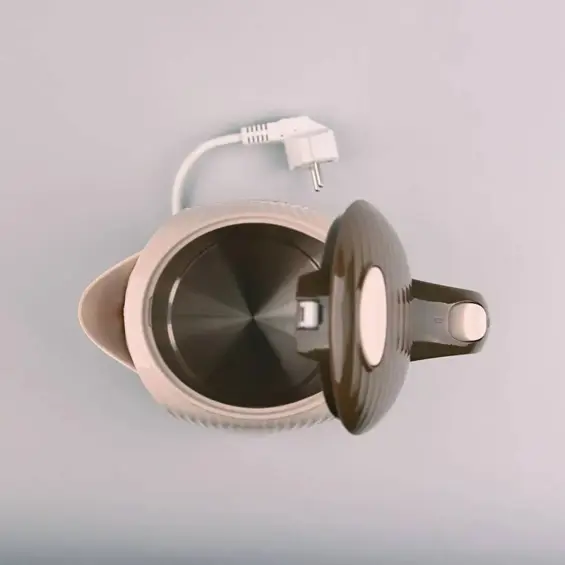 Maestro MR-042 Beige Električno Kuhalo za Vodu – 1,7 L, 2200 W, Skriveni Grijač i 360° Rotirajuće Postolje