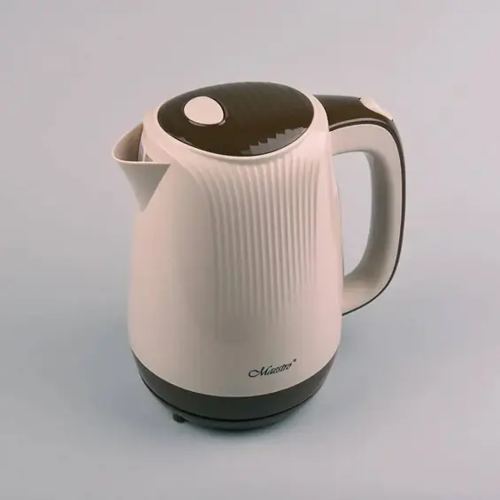 Maestro MR-042 Beige Električno Kuhalo za Vodu – 1,7 L, 2200 W, Skriveni Grijač i 360° Rotirajuće Postolje