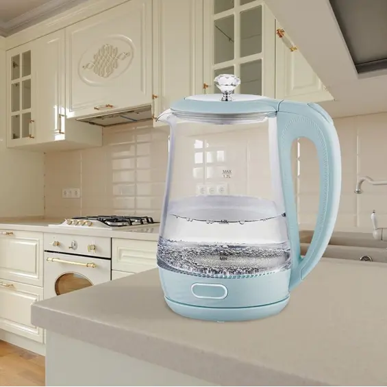 Maestro MR-052-BLUE stakleno kuhalo za vodu 1,7 L, 2200 W