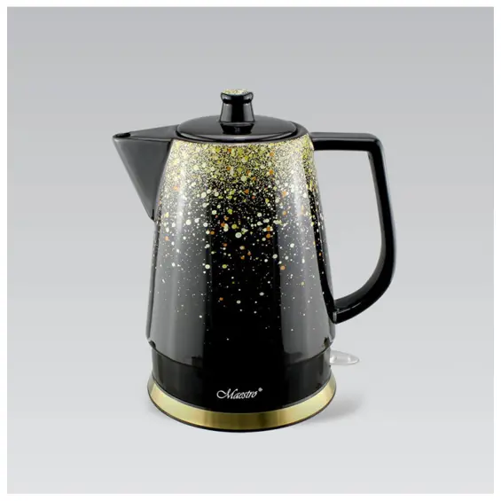 Maestro MR-074-GOLD keramičko kuhalo za vodu 1,5 L, 1500 W – crno-zlatno
