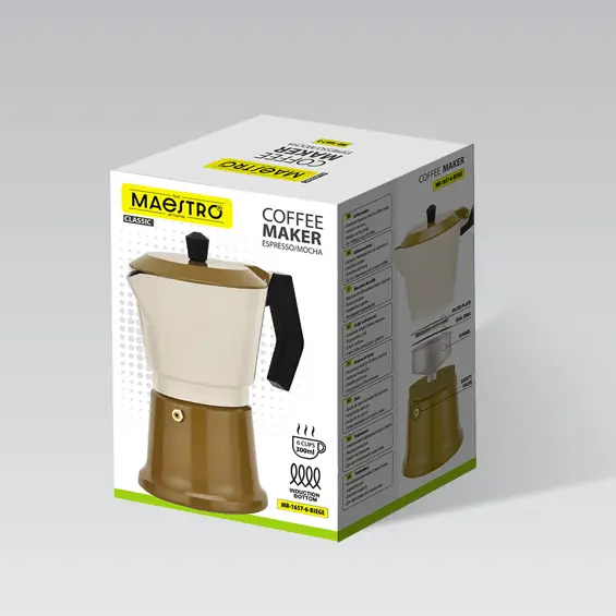 Maestro MR-1657-3 Aparat za Kavu za Kuhanje 3 Šalice – 150 ml, Indukcija