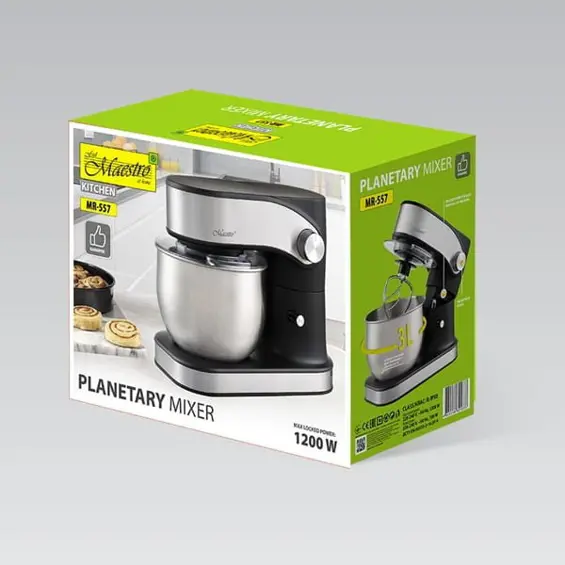 Maestro MR-557 planetarni mikser s posudom 3 L, 1200 W