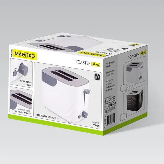 Maestro MR-706-WHITE toster 700 W – bijeli