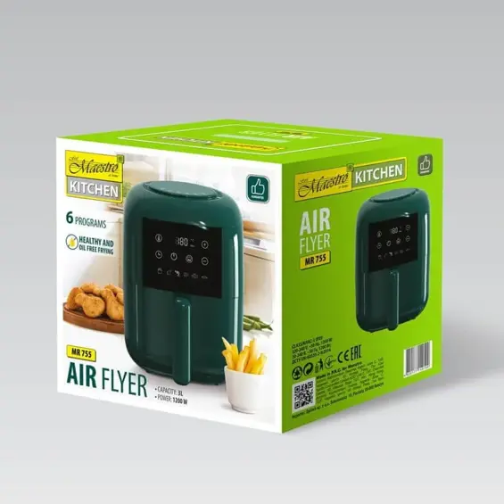 Maestro MR-755 Friteza na Vrući Zrak 3 L – 1200 W, 6 Programa