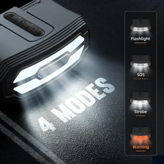 MANTA Jump Starter s kompresorom, punjač, svjetiljka, SOS, 12V, 4u1, 12000mAh