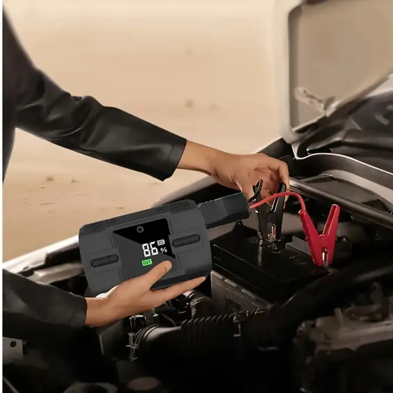 MANTA Jump Starter s kompresorom, punjač, svjetiljka, SOS, 12V, 4u1, 12000mAh