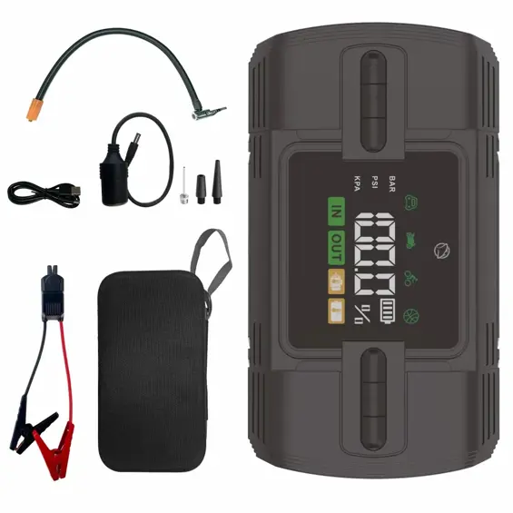 MANTA Jump Starter s kompresorom, punjač, svjetiljka, SOS, 12V, 4u1, 12000mAh