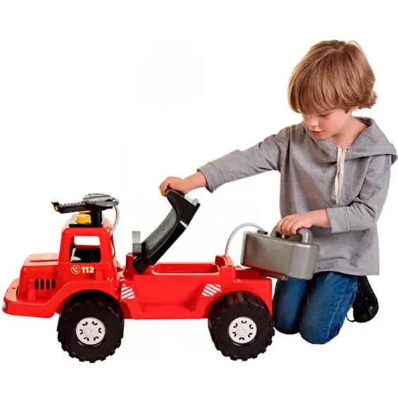 Marmat 6913 dječja guralica vatrogasni kamion s funkcionalnim vodenim topom – spremnik za vodu, 71 cm, do 20 kg