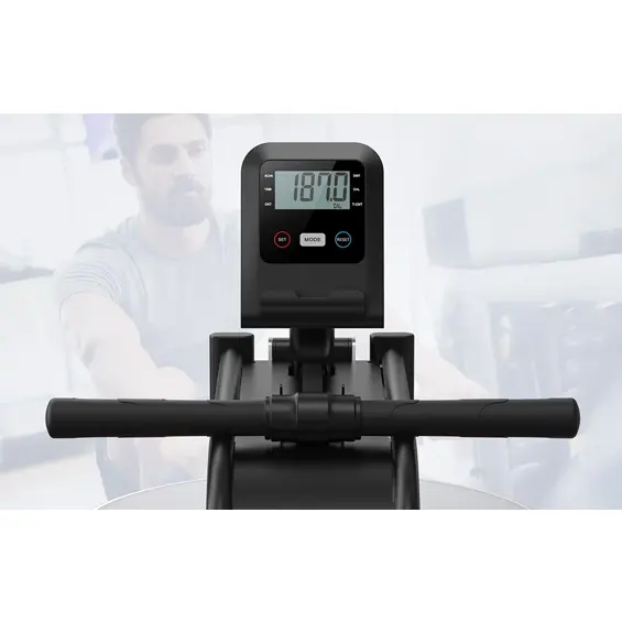 MERACH MR-R10B2 vodeni veslački trenažer 15 L s LCD zaslonom