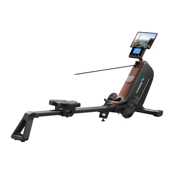 MERACH MR-R15B3-EU – Magnetna sprava za veslanje s HD zaslonom 21,5", 16 razina otpora, Bluetooth, nosivost 158 kg