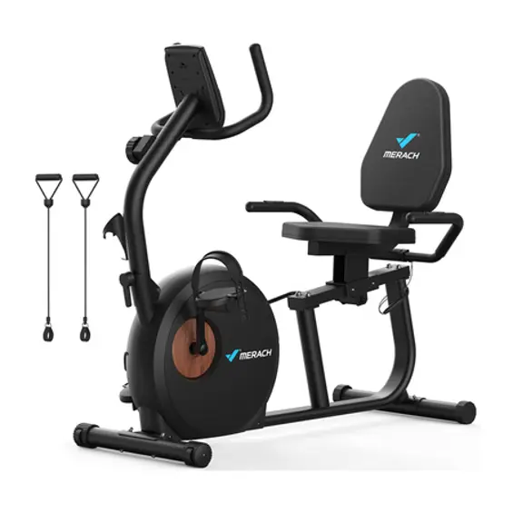 MERACH MR-S23B1 ležeći sobni bicikl (crni)